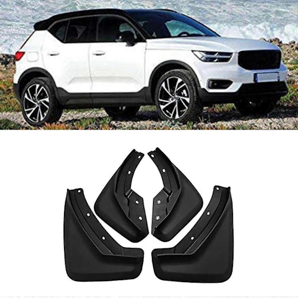 Kompatibel med Volvo Xc40 2018 2019 2020 2021 Mud Flaps Foran Bak Sprutvakter Fender Kit (sett med-Yvan