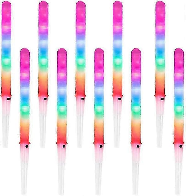 LED Lysende Candy Floss Pinde, 8 Flash-tilstande, Genanvendelige, Kompatible med Alle Co