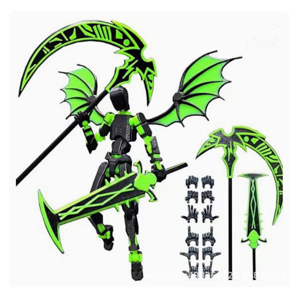 3D-printad Titan 13 Actionfigur, Multi-ledad Rörlig Roblox Leksak, Robot 13 Stop Motion Figurer För Spelälskare Skrivbordsdekorationer
