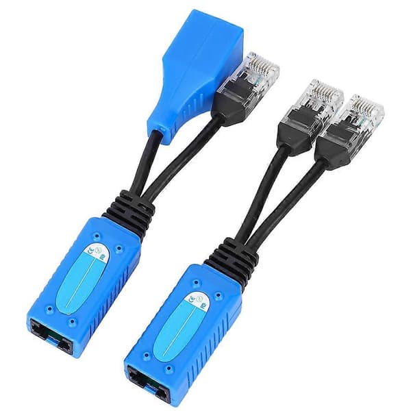 2 st Splitter RJ45 Combiner POE Adapter Kontaktkabel-kit