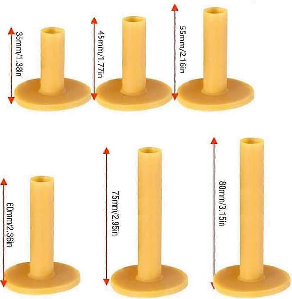 6 stk. Golf Tees Gummi Golf Tees Gummi Ubrydelige Golf Tees Base Golf