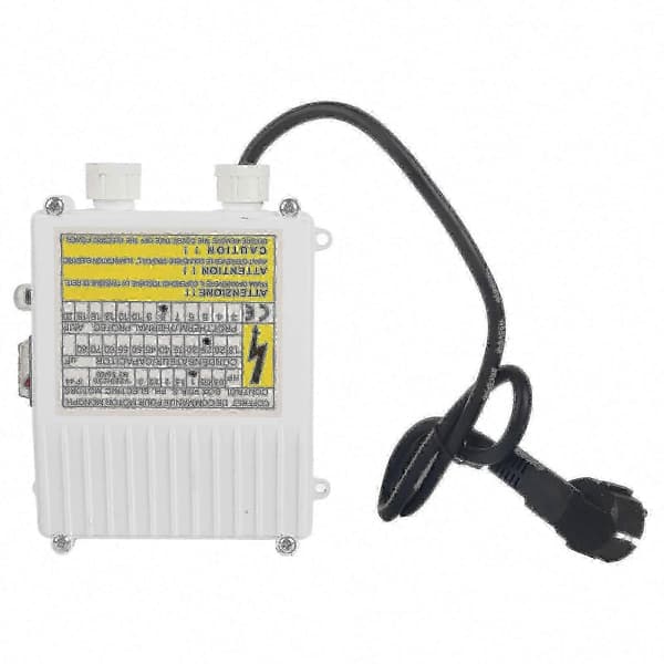 Termiskt skydd pumpkontrollbox med strömbrytare för dränkbara pumpar och hushållspumpar EU Plug 220V 0.75KW 1HP 40uf 18A