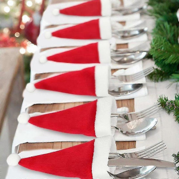 10 stycken Mini Tomtehatt Juldekor Hem Julklapp Present Dek...