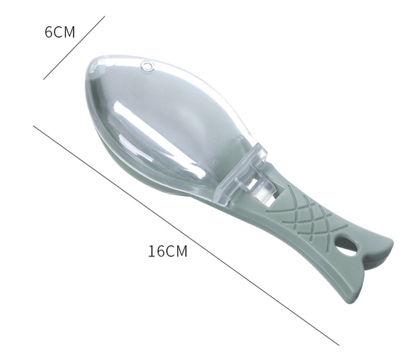 Fish Scaler, ABS Plastic Fish Scaler, Fish Scraper with Transparent Lid for Home, Kitchen, Restaurant[YJD]