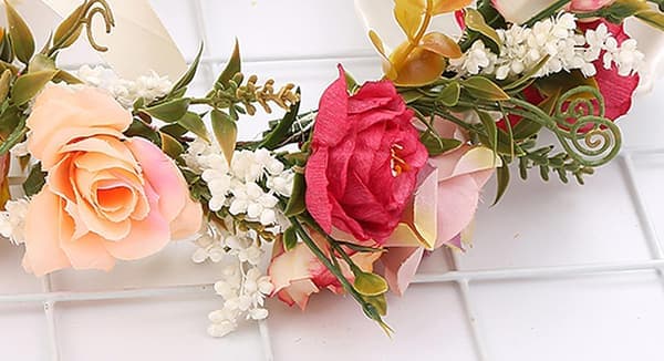 Blomsterkrans Blomsterhodebånd Girlander Hårkrans Hår Girlander Fl