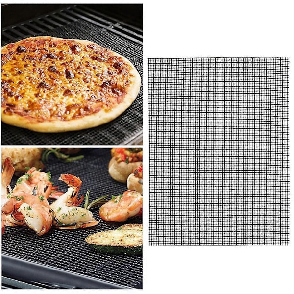 30x40cm Återanvändbar Non-Stick Grillmatta för Utomhusbruk Kök BBQ Matlagnings Tillbehör