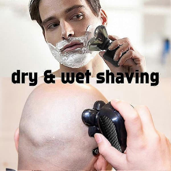 2 STK. Erstatningshoveder til Microtouch Titanium Hovedbarbermaskine, 2 Rensebørster Black & silver
