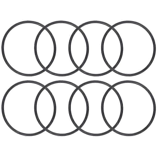 8-pack CLX200K ersättnings-O-ring, för poolklorinatorlock CL200/CL220 Black