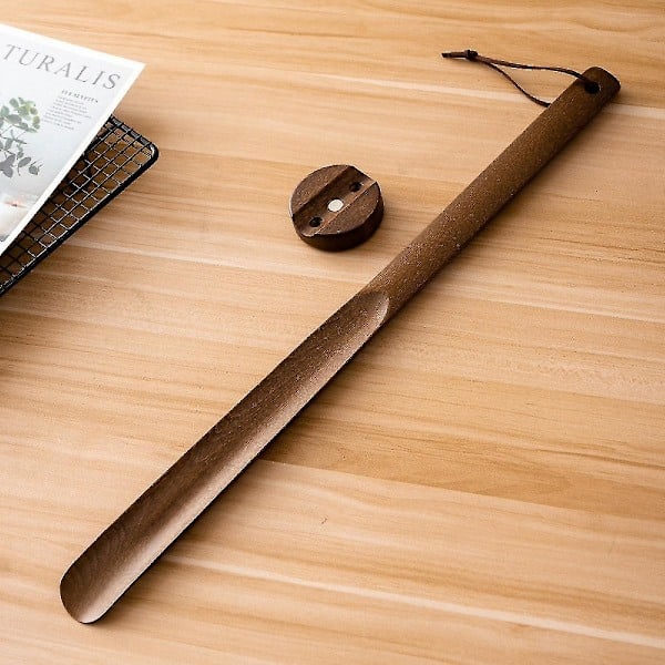 Puukenkälusikka 50cm Pitkä Kahva Senioreille, Puukenkälusikka Miehille Naisille Lapsille Raskaus