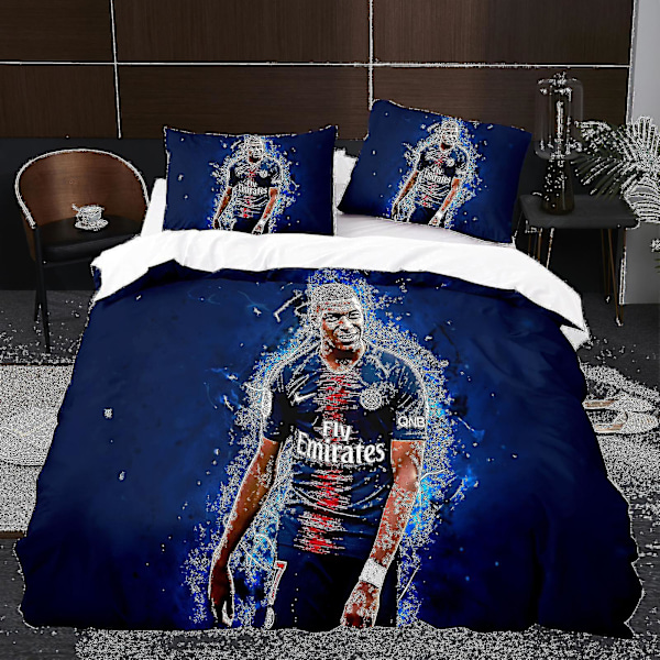 Spiller K2# 3D Tredelt sett Stor Størrelse Fotball Serie C Ronaldo Cover Hjemmetekstil[DB] 220cm