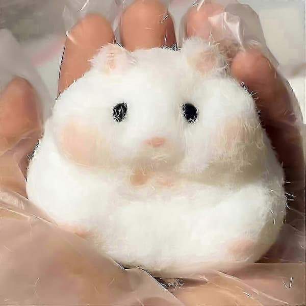 WXH Håndlavet Taba Squishy Lille Hamster Silikone Klemmelegetøj til Stresslindring Søde Hamsterlegetøjsgaver