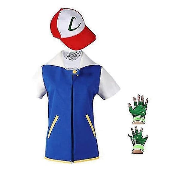 Pokémon Ash Ketchum Anime Jacka Set_y 130 cm