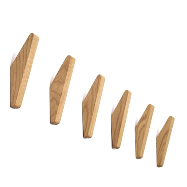 6 stk. Vintage Treknagger Treknagger 5 kg Lastekapasitet, Veggkroker Badekåpekroker Hattehengere Kåpekroker Multifunksjonskroker Nøkkelkroker (sett med 6)