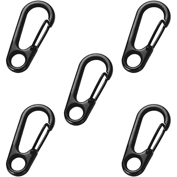 5 st Mini Karbinhake, Fjäderkarbinhake Nyckelring