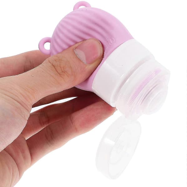4 stk. silikonreiseflasker, påfyllbare beholdere, klembare væskebeholdere 30 ml