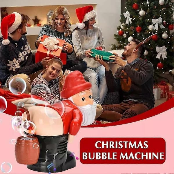Julbubblor Leksaksmaskin Elektrisk Rolig Bubblor Utomhus Blåsa Leksaker