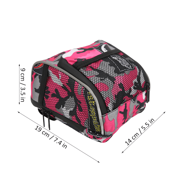 Multifunctional Bicycle Handlebar Bag, Hanging Bag for Electric Vehicle, Bicycle, Motorcycle, Tricycle, Stroller, Pink