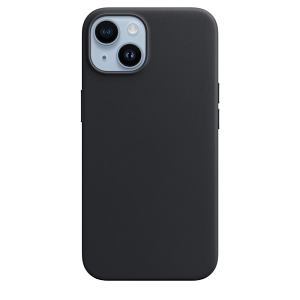 Nahkakotelo iPhone 13:lle MagSafella - Keskiyönmusta