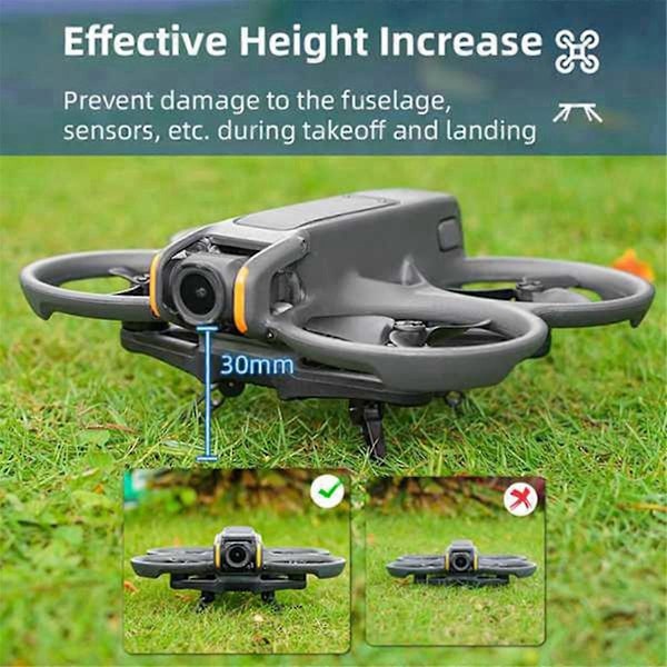 Landing Gear for Avata 2 Drone Foldable Holder Protection Feet Support Leg Protect Bracket Accessories B