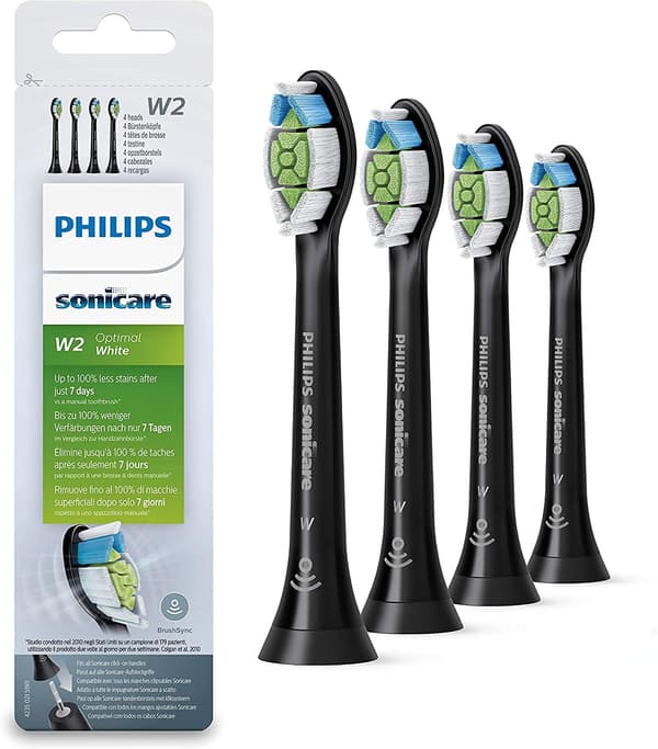 Philips Sonicare W2 Sorte udskiftningsbørstehoveder[YJD] Sort Black W2