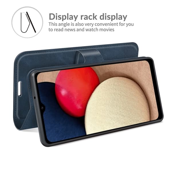 Samsung Galaxy A03s Kotelo Nahka Sininen 65