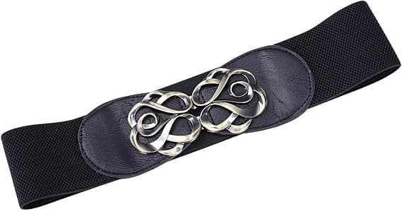 Elastisk Bælte til Kvinder, Størrelser, Retro Kjole, 12 Farver, Bredt