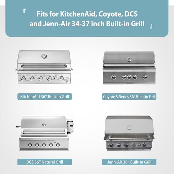 37' Indbygget grillovertræk til Coyote, DCS, Jenn-Air, KitchenAid