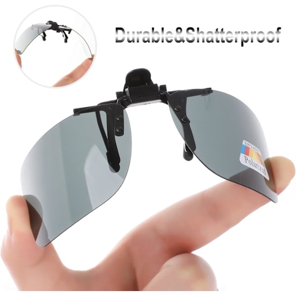 4-pack, Clip-on Polariserande Solglasögon, Överglasögon för Män Kvinnor