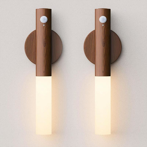 2-pack Rechargeable Wall Lights with Motion Sensor, Magnetic LED Night Light
