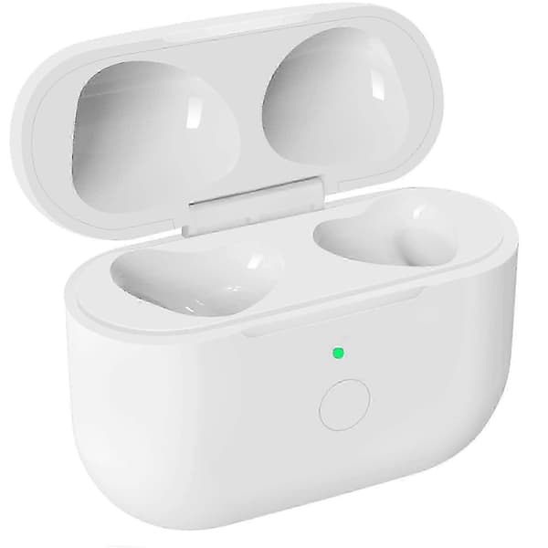 egnet for airpods 3. generasjons trådløst ladeetui med hurtiglading og bluetooth-synkroniseringsknapp