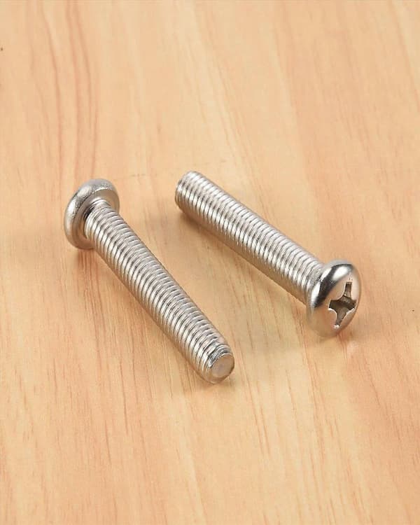 M8 x 45mm 304 Rustfrit Stål Phillips Maskinskrue Bolt 5 stk