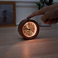 Stylish Alarm Clock, Non-Ticking, Battery Operated with Night Light Function for Home Decor[YJD]