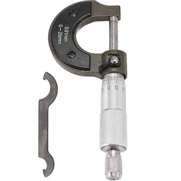 0-25 mm metrisk mikrometer kulstofstål udvendige mikrometre præcisionsværktøjer mikrometer måler