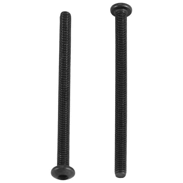 M3 x 45mm Legeret Stål Hex Socket Knaphoved Skruer Sort 20 Stk