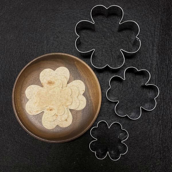 Fyrklöver kakformset - Storlek 4 cm + 5,7 cm + 7,5 cm, 3 delar - Kakformar