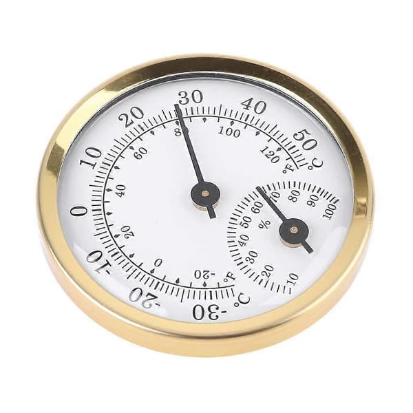 2 i 1 temperaturmåler 58 mm til stue, kontor, studie, baghave, indendørs og