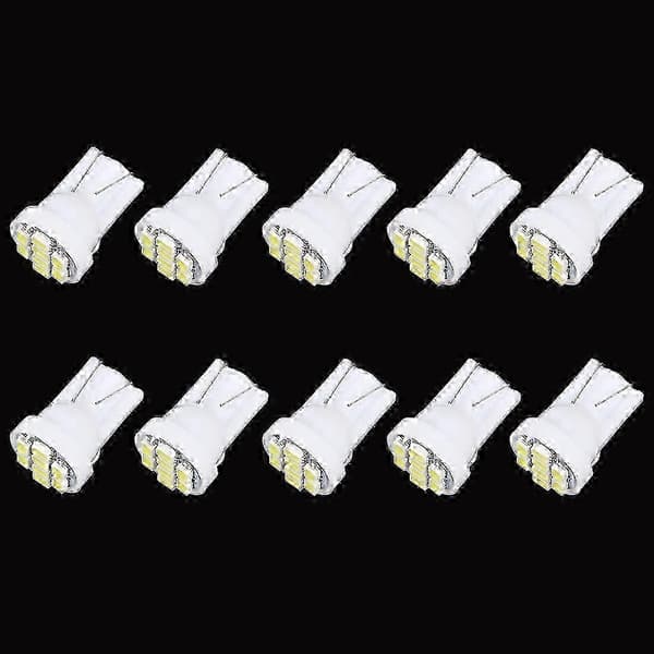 10 stk. T10 8 LED bilsignalpære White Light