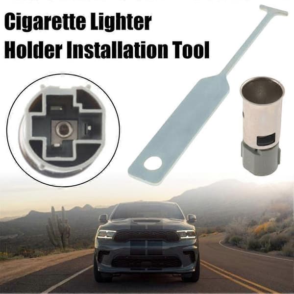 Til Jeep Chrysler 12V lighter stik til ekstra strømudtag & fjernelse