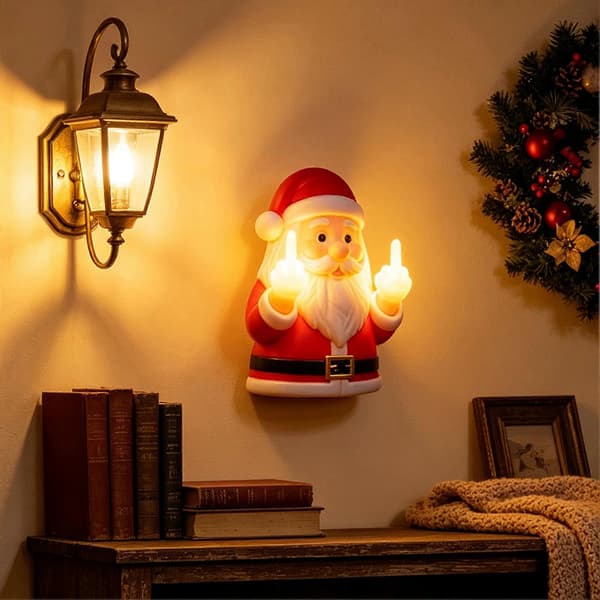Halloween Spöke Nattlampa – LED Långfinger Vägglampa för Sovrum & Kontor B