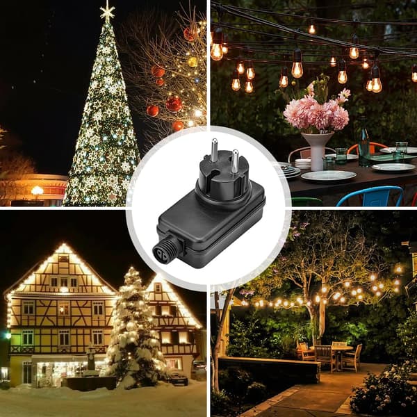 st Transformator 220V 12V IP44 Vanntett Strømforsyning 12V 2A AC Adapter LED Transformator for Julebelysning Lyslenker