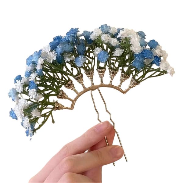 Hårnål – Fransblomdesign för eleganta frisyrer Blue