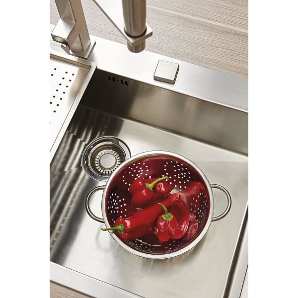 Durkslag, rostfritt stål, silver (Inox), 24,3 x 2,5 x 2 cm