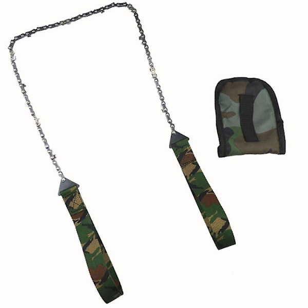 Bærbar Lomme Håndsag for Utendørsbruk 11 Tenner 24 Tommer Camping Overlevelse Motorsag Hage Tømmer Wire Sag Verktøy Camo Stil 1