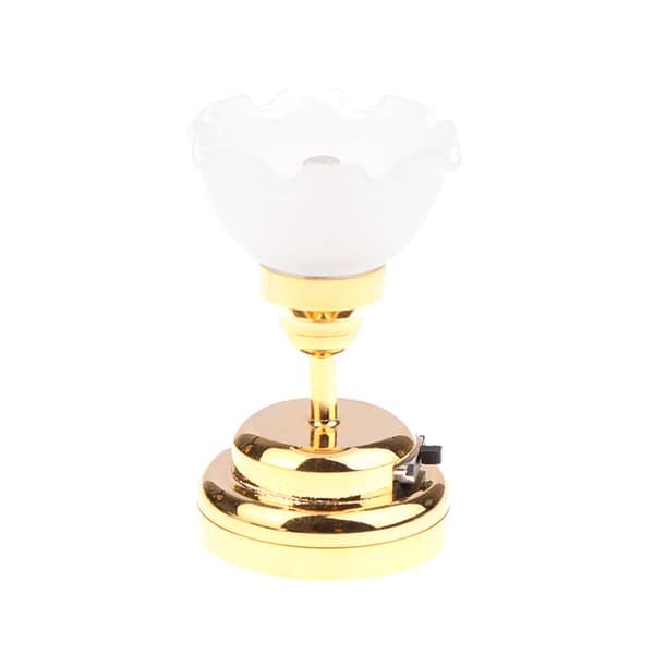 1:12 Dukkehus Miniature LED-lys Loftslampe Lysekrone legetøj