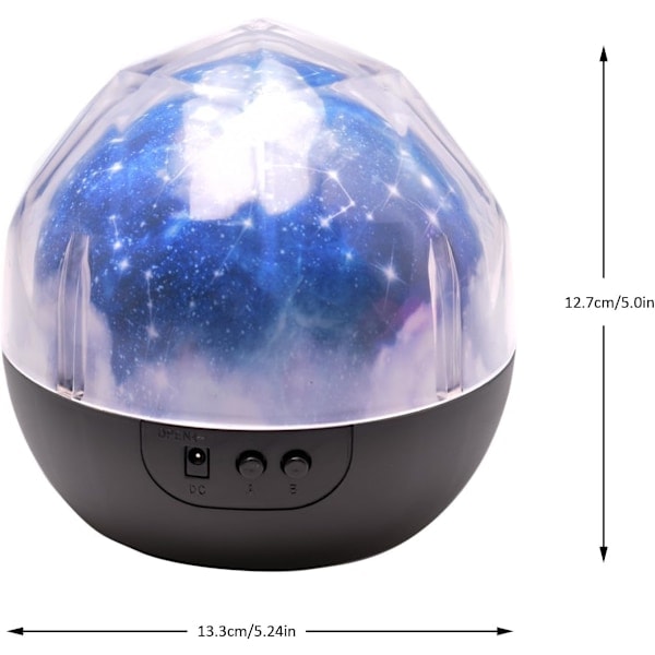 Stjernehimmel natlampe til børn, Universum natlampe projektor