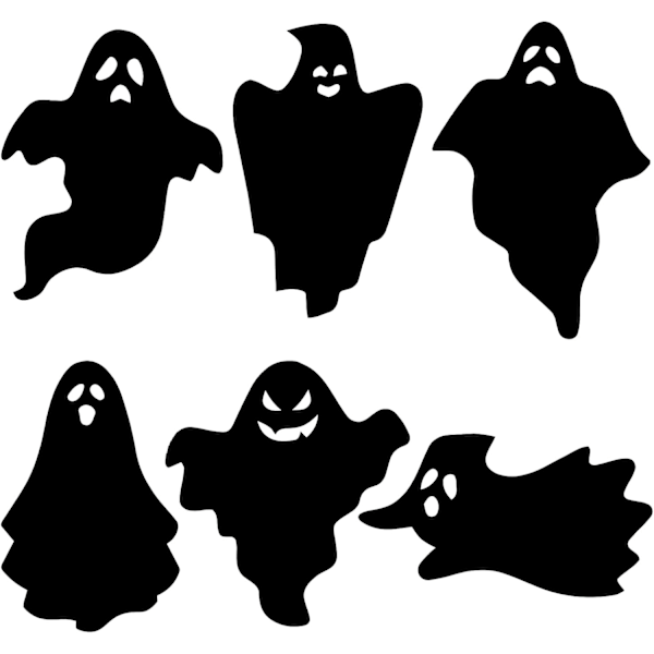 Halloween Decorations Outdoor,Halloween Ghost Silhouette Yard Stakes with Scary Hanging, Creepy Black Halloween