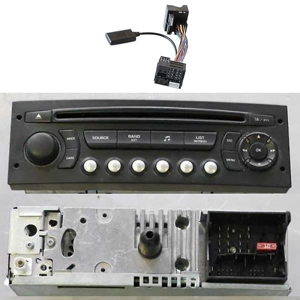Compatible with Peugeot Citroen C2 C5 RD45 RD4 Radio Module Bluetooth Car Stereo Bluetooth 5.0 Receiver Auxiliary Adapter
