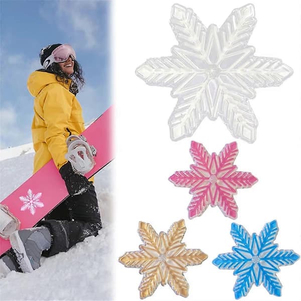 DIY Snowboard Stomp Pads Snowboard Mat Snöflingeform för Vinter Snö Is Skid Snowboards Stomp Pad