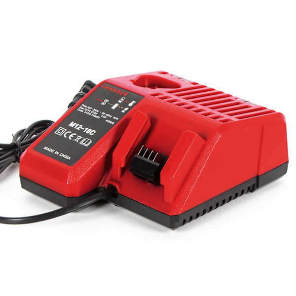 M12-18c Li-ion batterioplader til Milwaukee 12v 14.4v 18v C1418c 48-11-1815/1828/1840 M18 M14 M12 litiumbatteri BY