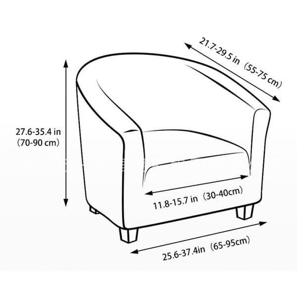 Chesterfield fåtöljöverdrag, Jacquard stretch stretch badkar